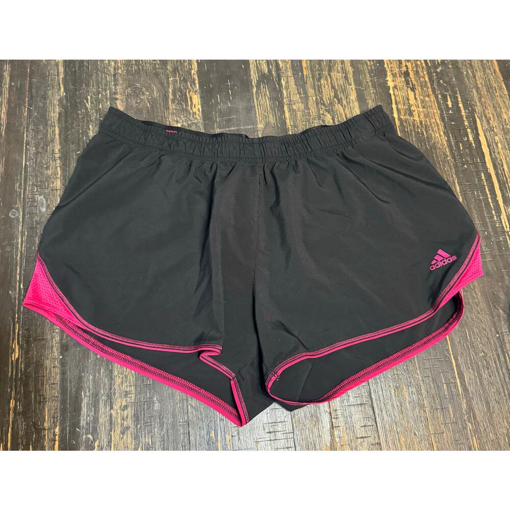 Adidas Shorts - Black with Pink Size Large Women's